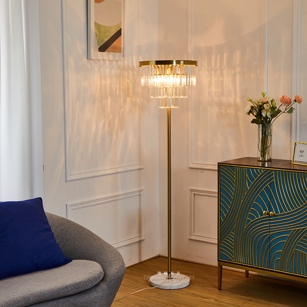 轻奢水晶铜色简约大气性价比高