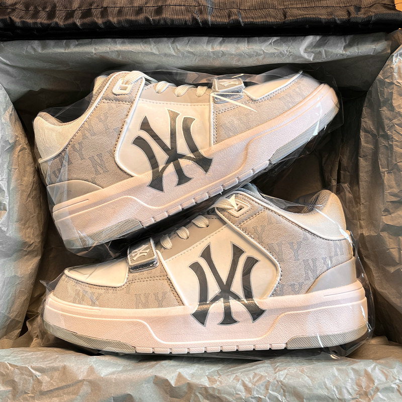 【美版原标】纽约洋基队灰色男鞋2026春季新款潮流运动休闲板鞋男