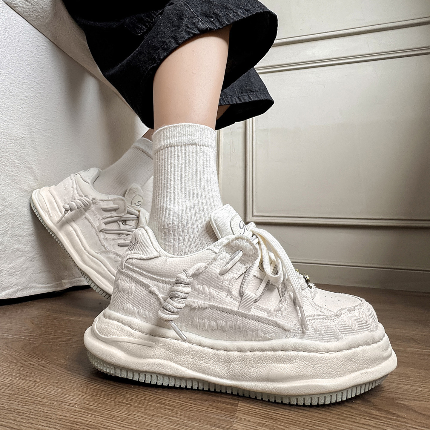 【原单货】隐形增高7CM鞋子男女款厚底溶解小白鞋运动休闲板鞋潮,流行男鞋,休闲板鞋,淘宝优惠券,粉丝福利购,淘宝优惠卷