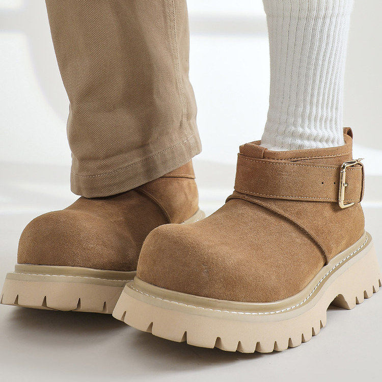 加绒加厚雪地靴男士通勤一脚蹬防寒保暖时尚大头棉靴户外东北棉鞋,流行男鞋,时尚雪地靴,淘宝优惠券,粉丝福利购,淘宝优惠卷