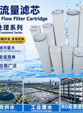 大流量折叠滤芯水过滤器滤芯保安过滤器聚丙烯大流量滤芯源头工厂