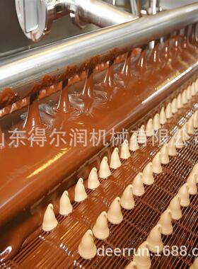 全自动巧克力涂层机 冻干水果休闲食品通用型 搭配低温快速冷却线