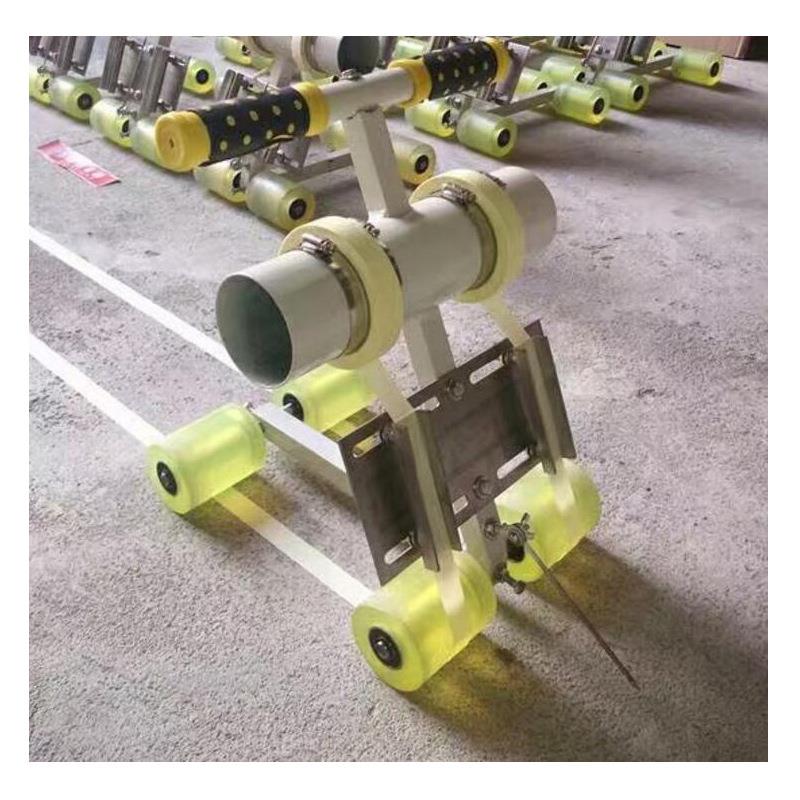 地坪贴带机车库车位小型美纹纸胶带贴边机塑胶球场转弯划线机厂家