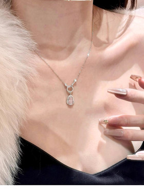 足银S999新中式玉髓福禄葫芦纯银项链女轻奢小众设计高级生日礼物