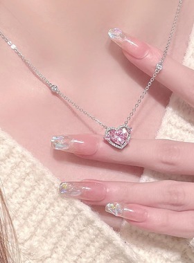 守护之心s999纯银爱心项链女轻奢
