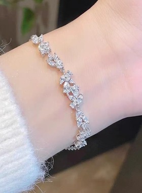 紫藤花999纯银手链女2025新款