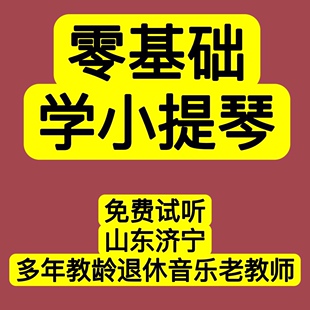 山东济宁任城区零基础学小提琴教学课程基础视频教程在线学习上课