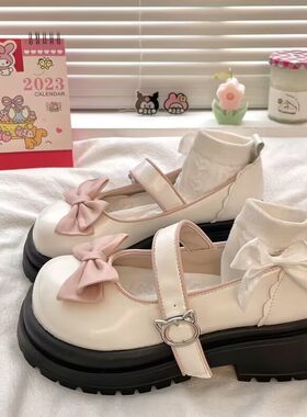 原创Lolita小皮鞋女大童学生软妹女孩12岁14日系jk制服鞋子夏洋气