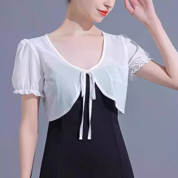 雪纺小披肩罩衫女夏季2026款配吊带裙子小外套外搭开衫薄款仙气女