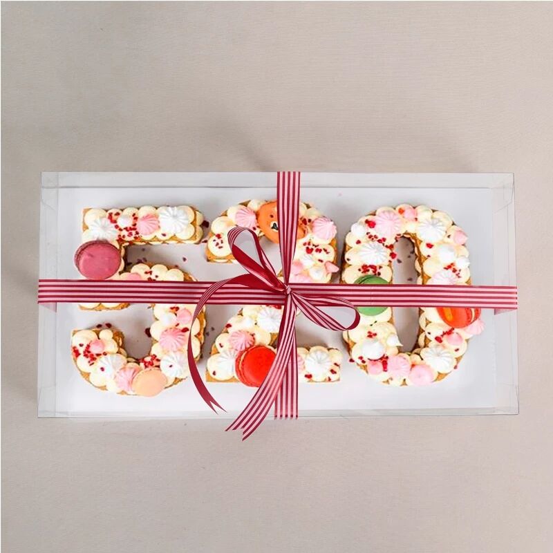 520网红数字蛋糕盒子双面覆膜