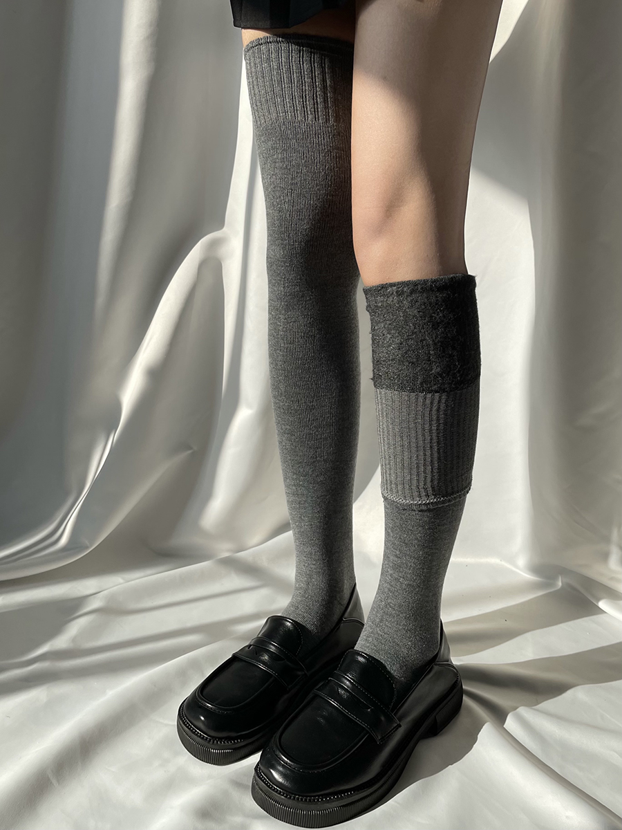 加厚羊绒大腿袜羊毛长筒袜保暖