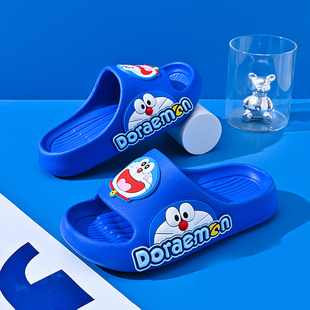 儿童拖鞋男童防滑新款男孩夏室内软底防臭居家居卡通洗澡可爱蓝色