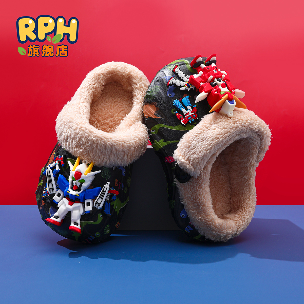 儿童棉拖鞋男童拖鞋冬季保暖