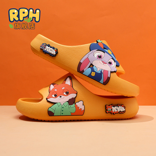 疯狂动物城儿童拖鞋男童防滑女童室内洗澡女孩夏新款男孩软底家居