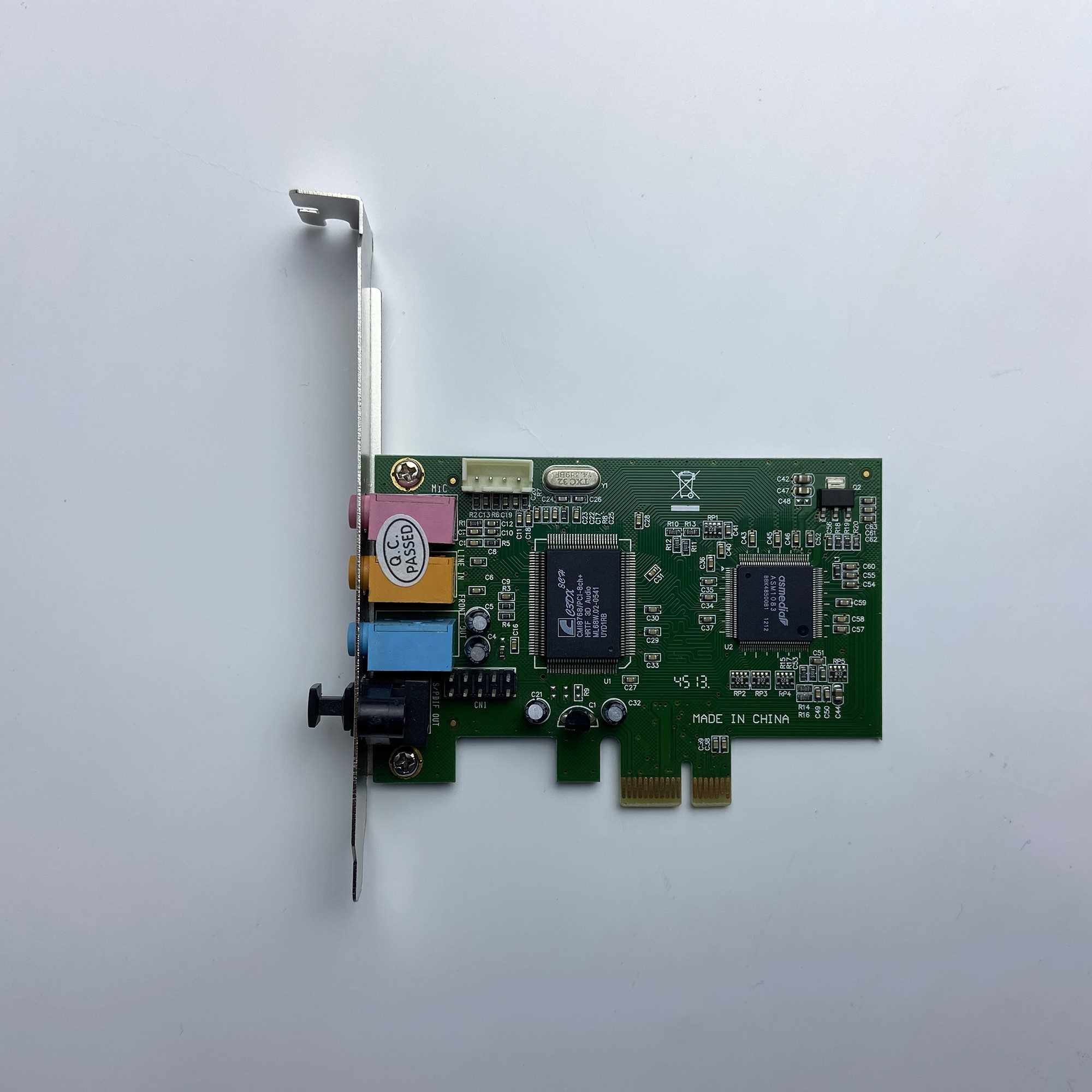 PCI-E 사운드 카드 디지털 광섬유 5.1 채널 서라운드 스테레오 데스크탑 컴퓨터 내장 소형 카드 슬롯 PCIE 오디오 카드