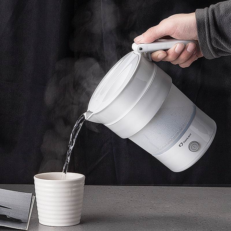 zoomland/卓朗 f-001卓朗折叠家用泡茶食品级智能电热水壶便携式