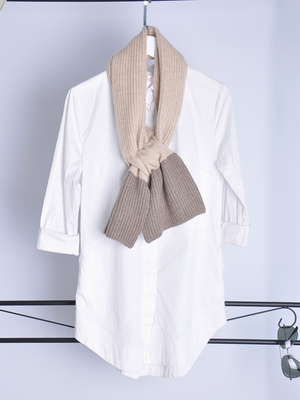 无染色纯羊绒儿童小围巾