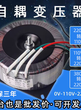 环形自耦纯铜变压器220v转110v变220变380v转220v200w300w500订制