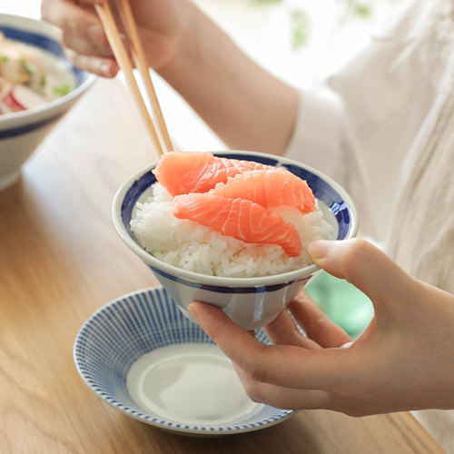 日式斗笠碗陶瓷饭碗简约复古小碗