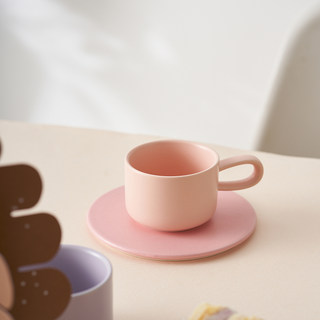 肆月马克杯带把陶瓷杯水杯个性创意杯子情侣杯子一对高级感咖啡杯