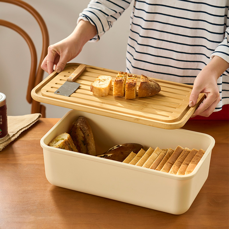 肆月面包收纳盒大容量食物吐司专用收纳盒蔬菜水果盒子外出携带