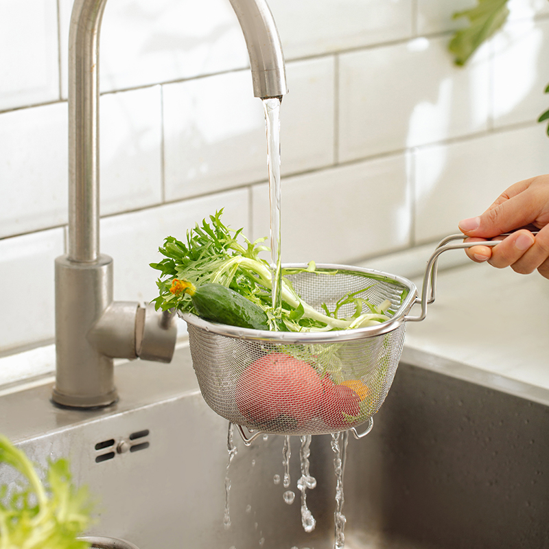 肆月一物多用轻松捞取沥水笊篱