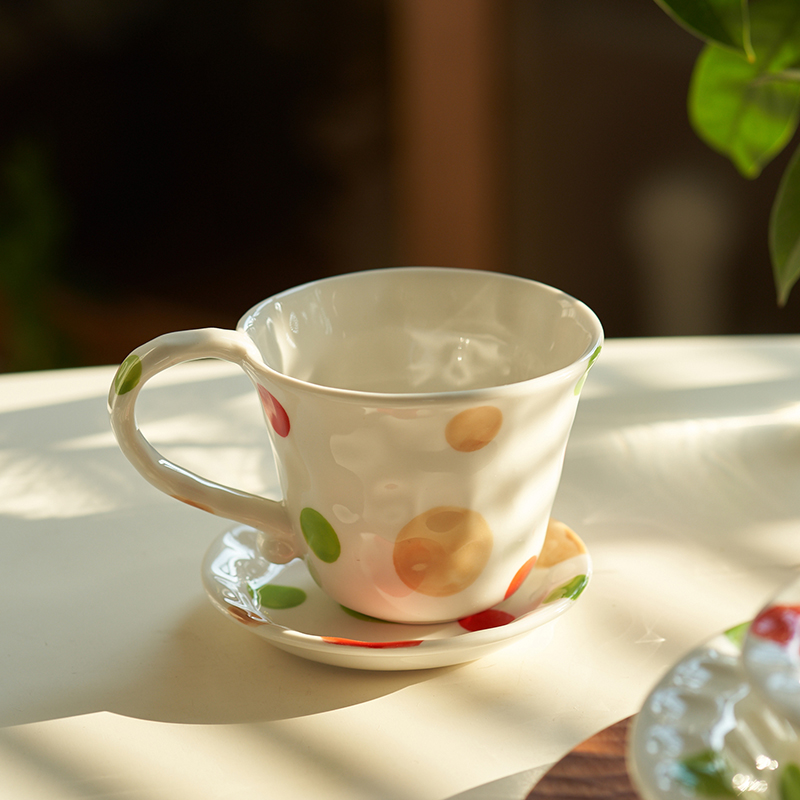 肆月原创釉下彩陶瓷马克杯