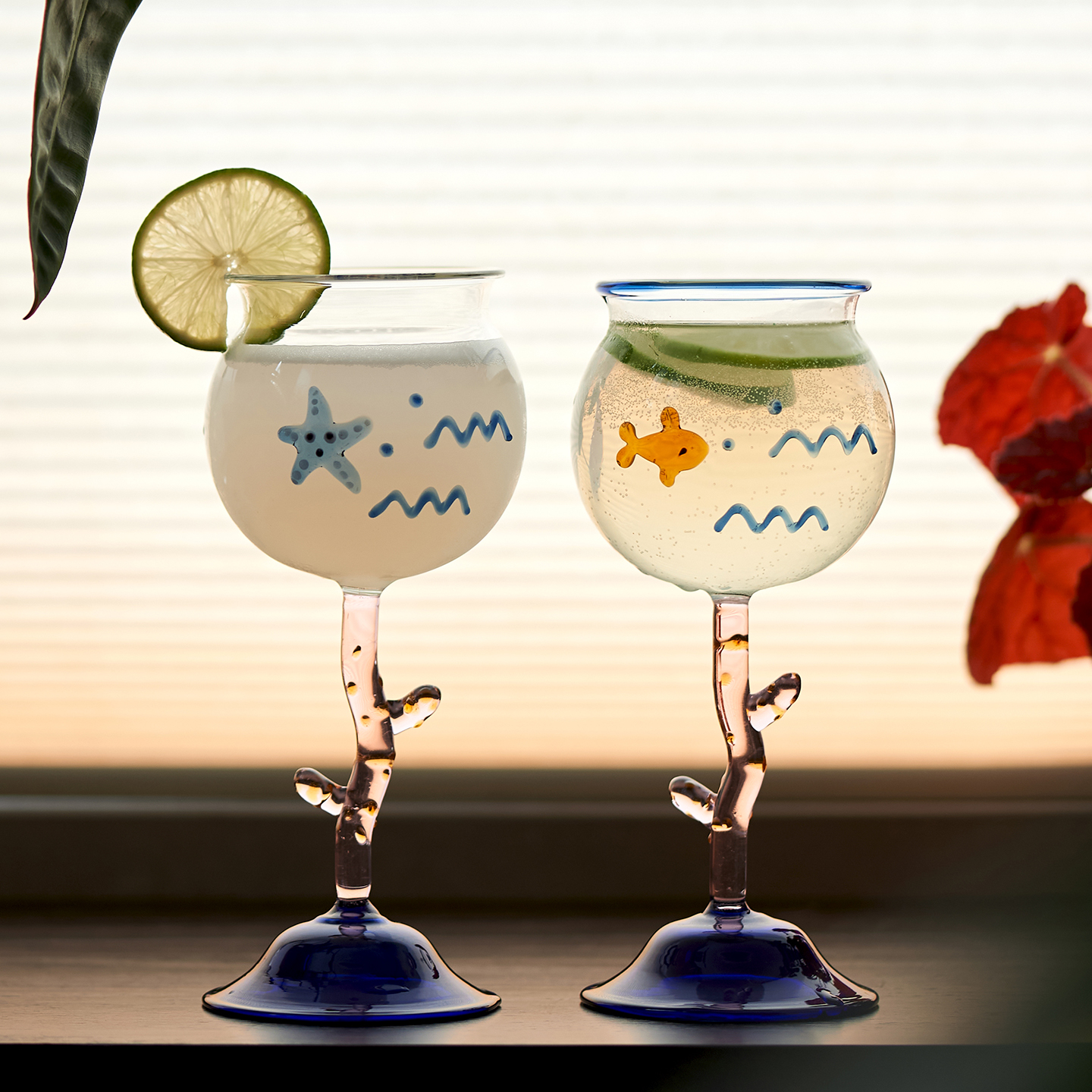 肆月设计感小众创意微醺鸡尾酒杯