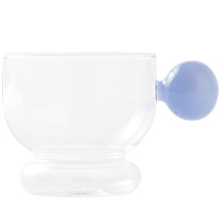 肆月日式咖啡杯小众设计玻璃杯带把手高档精致拿铁杯子高级感ins