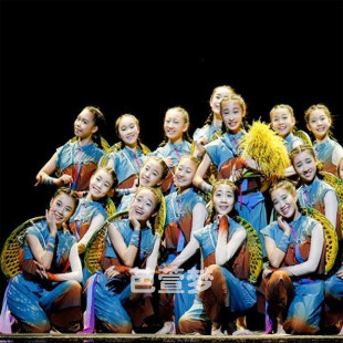 小荷风采我们的田野舞蹈表演服女童民族风斗笠田间演出服装民