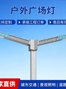异形灯杆户外广场景观灯双臂庭院组合路灯市政道路路灯杆灯光秀