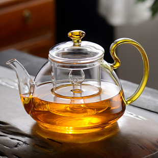 冠发蒸茶壶煮茶器耐高温加厚玻璃蒸气泡茶壶茶具套装烧水壶煮茶壶
