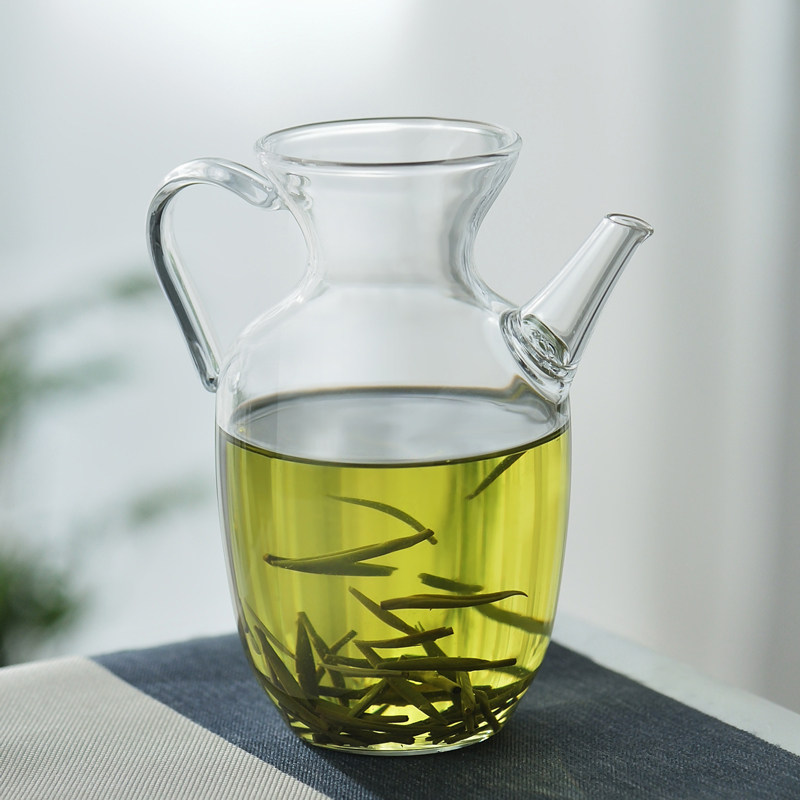 耐热玻璃绿茶壶小号日式茶壶花茶过滤手执壶公道杯家用茶具泡茶壶