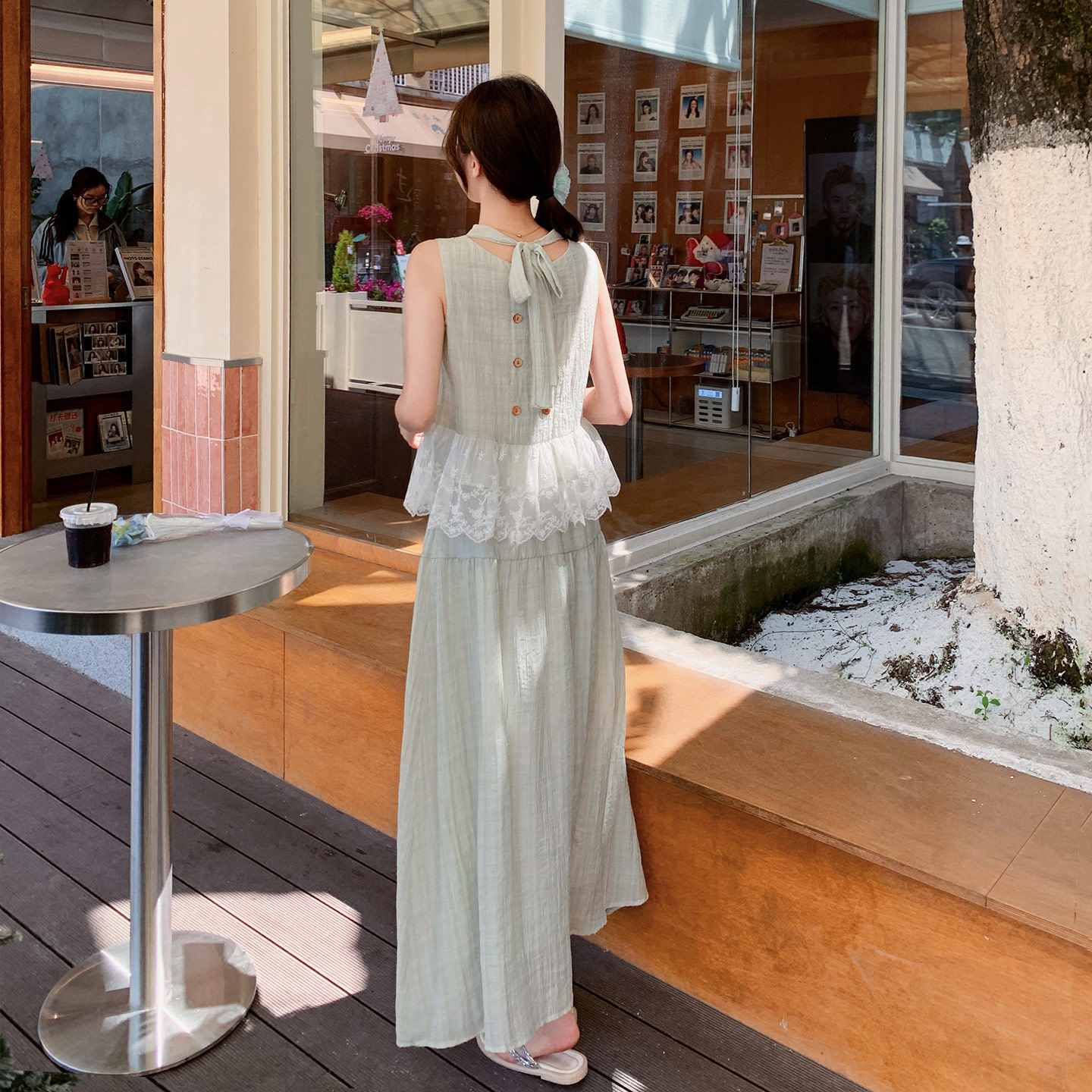 26夏新款，青花绿花边两件套091A-2608p160k258，女装西装，浙宝091A