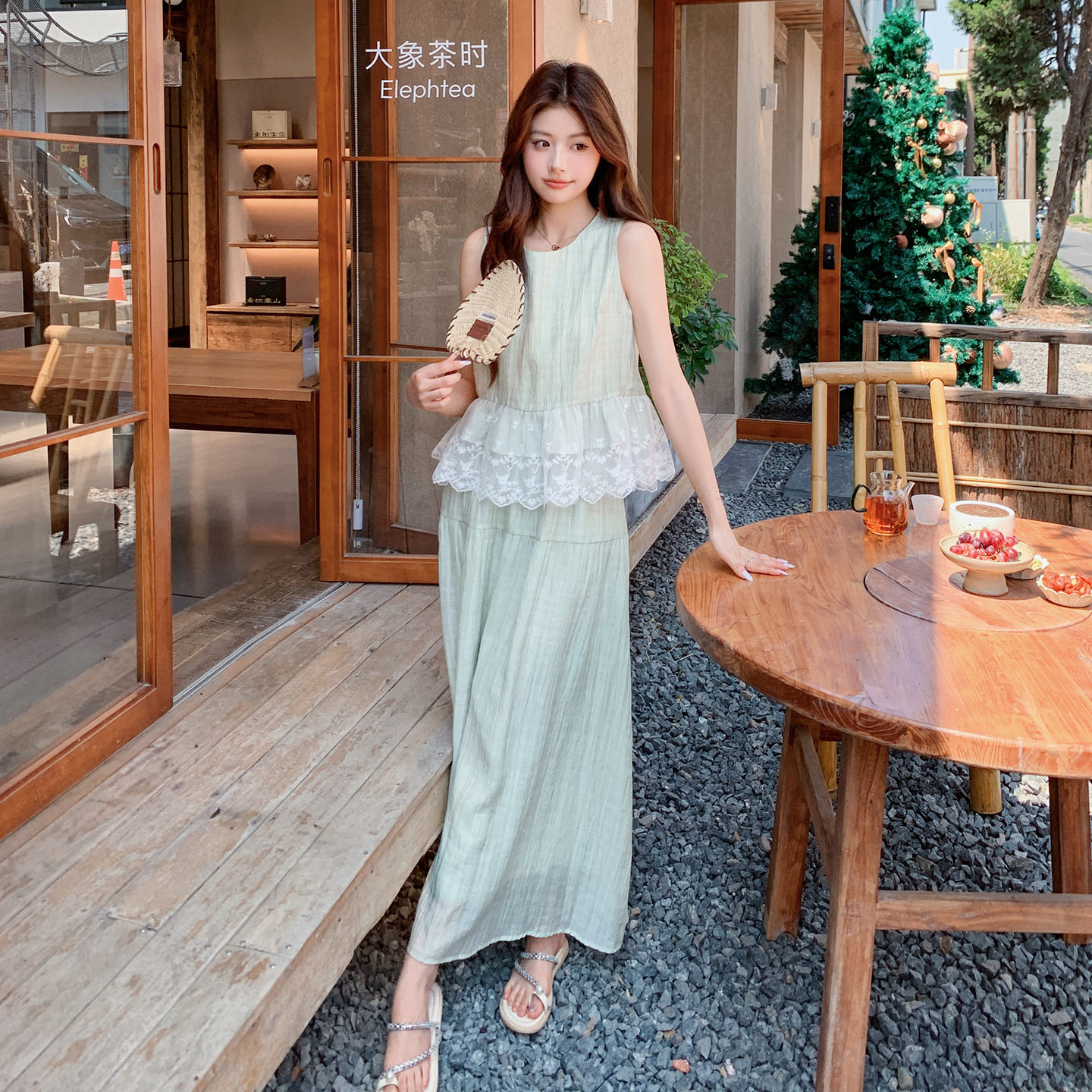 26夏新款花边两件套装091A-2608p160k258,女装套装/套裙,浙宝091A