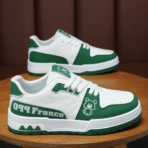 夏季男鞋新款透气小白鞋子男韩版潮流百搭厚底男士运动鞋休闲板鞋