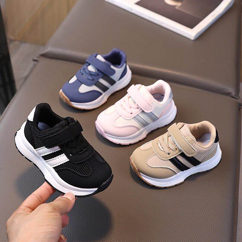 春秋新款婴儿宝宝鞋子男童运动鞋女童学步鞋皮面阿甘鞋小童跑步鞋