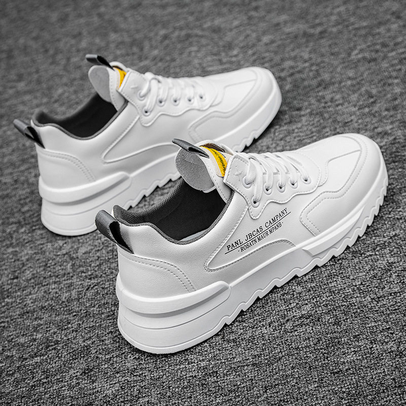 潮流男鞋新款时尚百搭板鞋橡胶鞋底减震耐磨运动鞋休闲鞋子