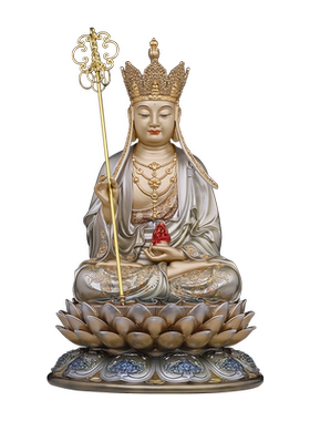 纯铜地藏王供奉全堂佛摆件菩萨像