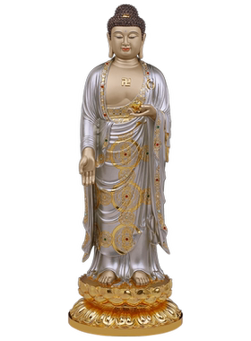 纯铜西方三圣大势至观音菩萨佛像