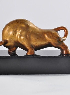 铜牛摆件开拓牛牛气冲天家居玄关办公室摆设装饰品开业乔迁礼品