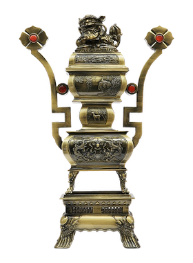 合金大型五供家用供奉香炉供佛花瓶烛台寺院佛堂复古摆件大全