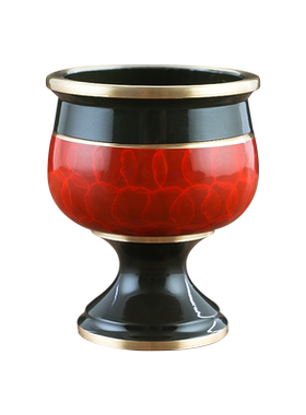 高温财神骏澜斋铜敬酒供酒杯