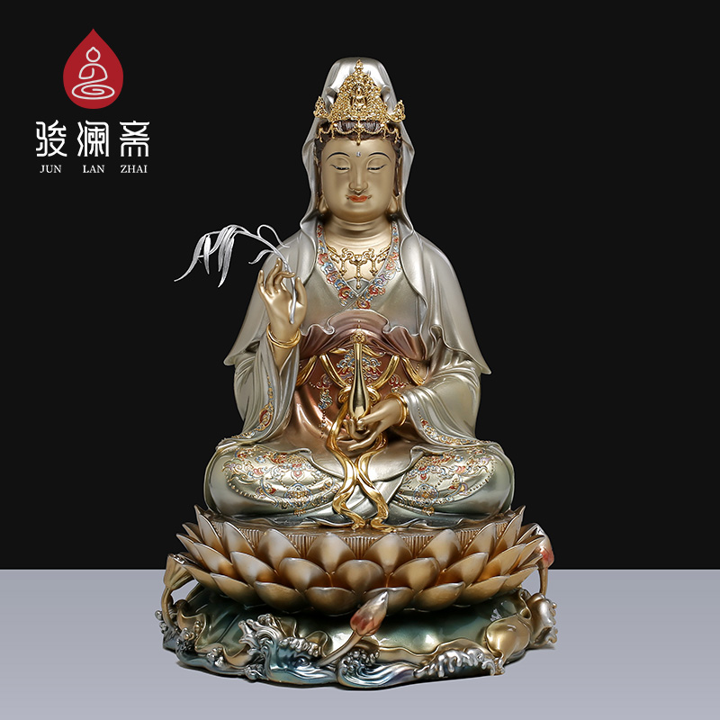 全铜供奉菩萨摆件观音佛像