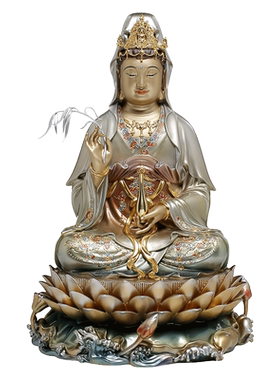 全铜供奉菩萨摆件观音佛像
