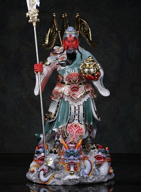 关公客厅元宝汉白玉招财