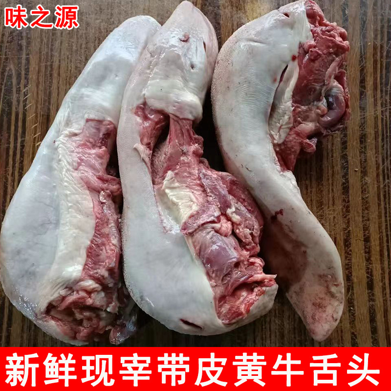 10斤商用无根牛舌头新鲜黄牛舌整根牛口条牛杂火锅烧烤食材4斤