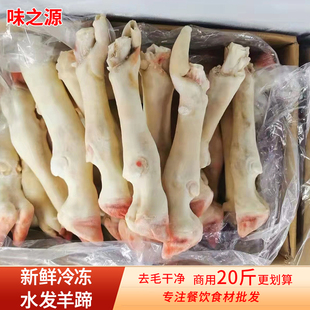 新鲜冷冻羊蹄子商用水发整只爪子带骨生羊脚蹄生鲜食材