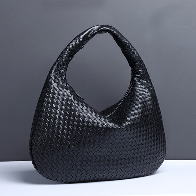 Woven Women's Bag Dumpling Bag 2025 Simple Big Brand Shoulde