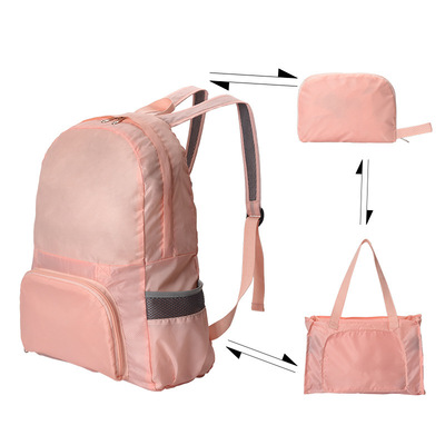 Dual-use Foldable Travel Backpack Skin Bag Outdoor Sports Wa